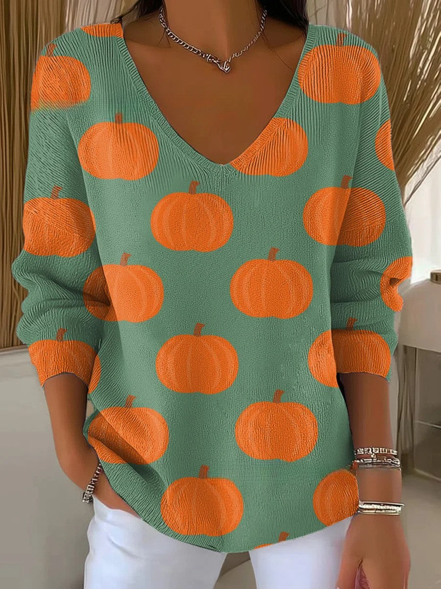 LUCIE | Maglione in maglia con scollatura a V