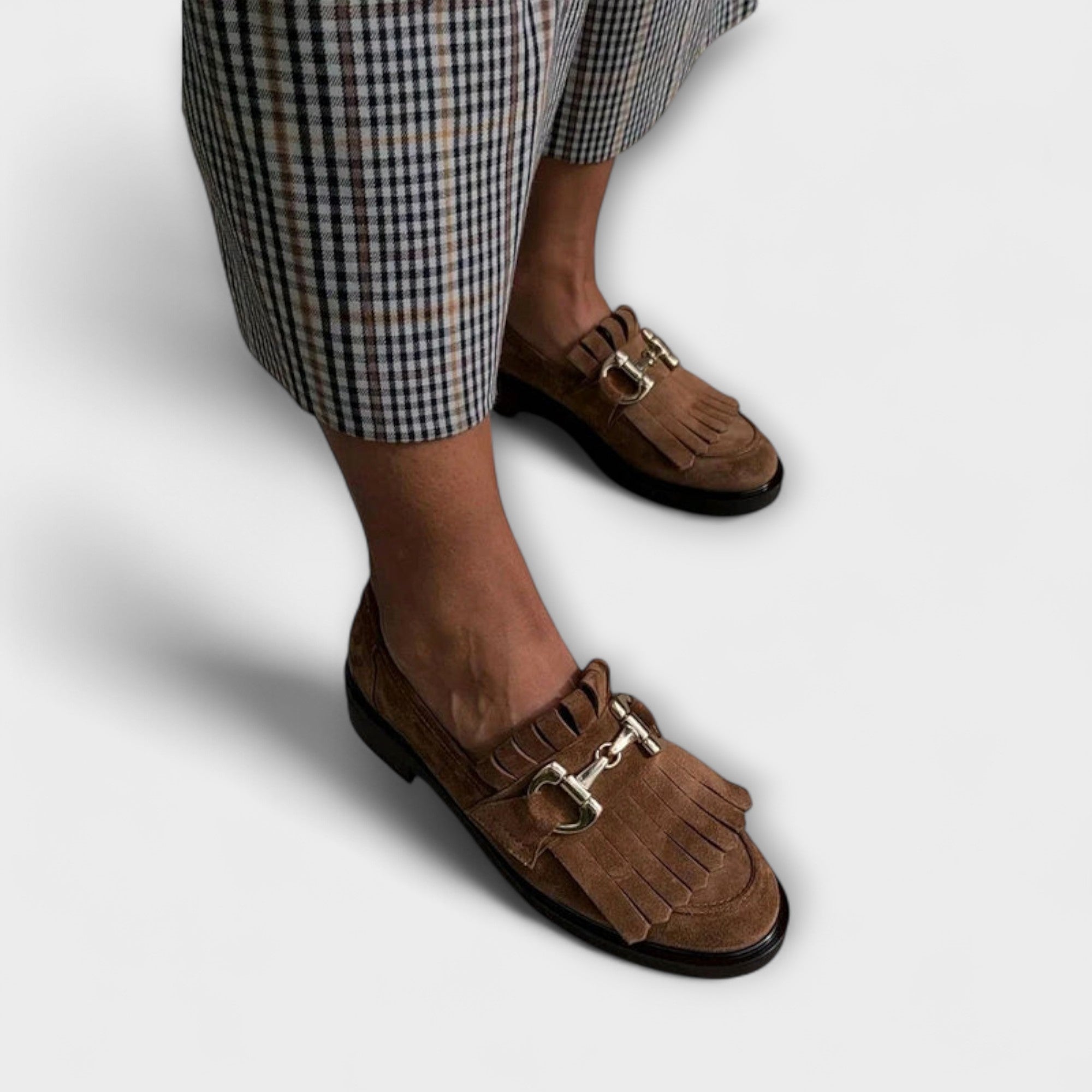 Fleur – Mocassino marrone con punta tonda