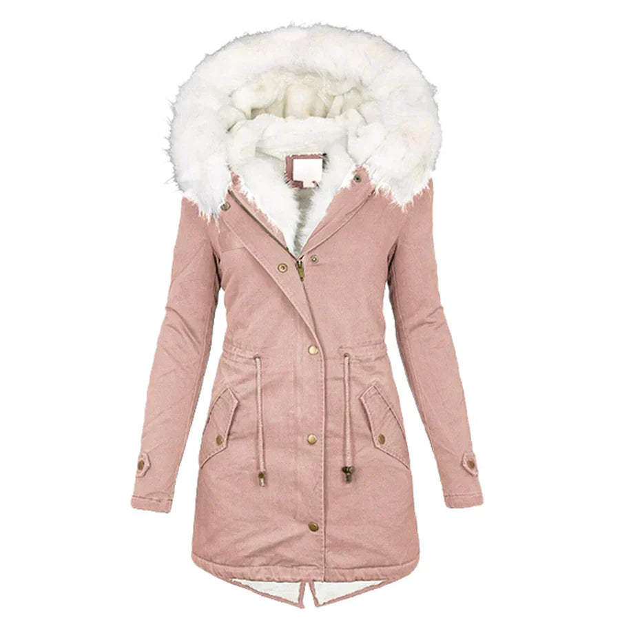 Giulia | Cappotto invernale con rivestimento in pelliccia artificiale